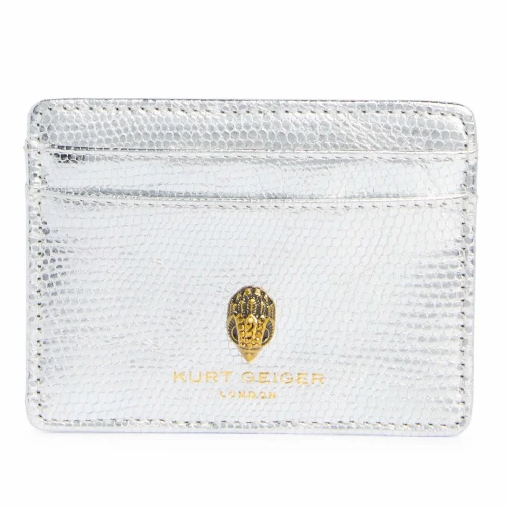 Kurt Geiger London Shoreditch Silver Card Holder - NIB - Picture 3 of 7